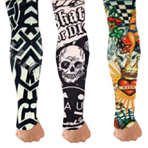 10 Pcs Set Tattoos Cooling Arm Sleeves Cover Body Arm Stockings Tattoo Assorted C&D