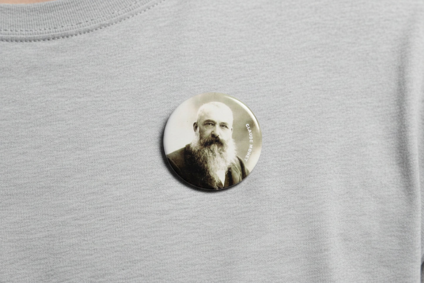 Claude Monet Jumbo Photo Pinback 2.25-inch Default Title