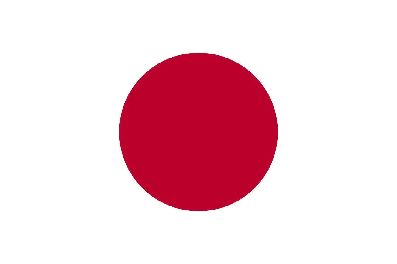 Japan flag mousepad with red circle on white background