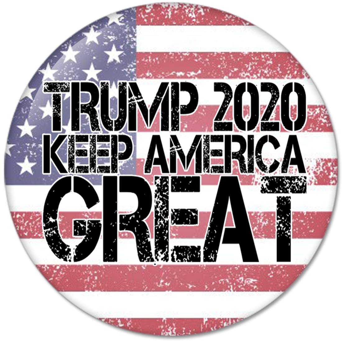 Trump 2020 Keep America Great No.3 Pinback Button Badges (58mm), NEW