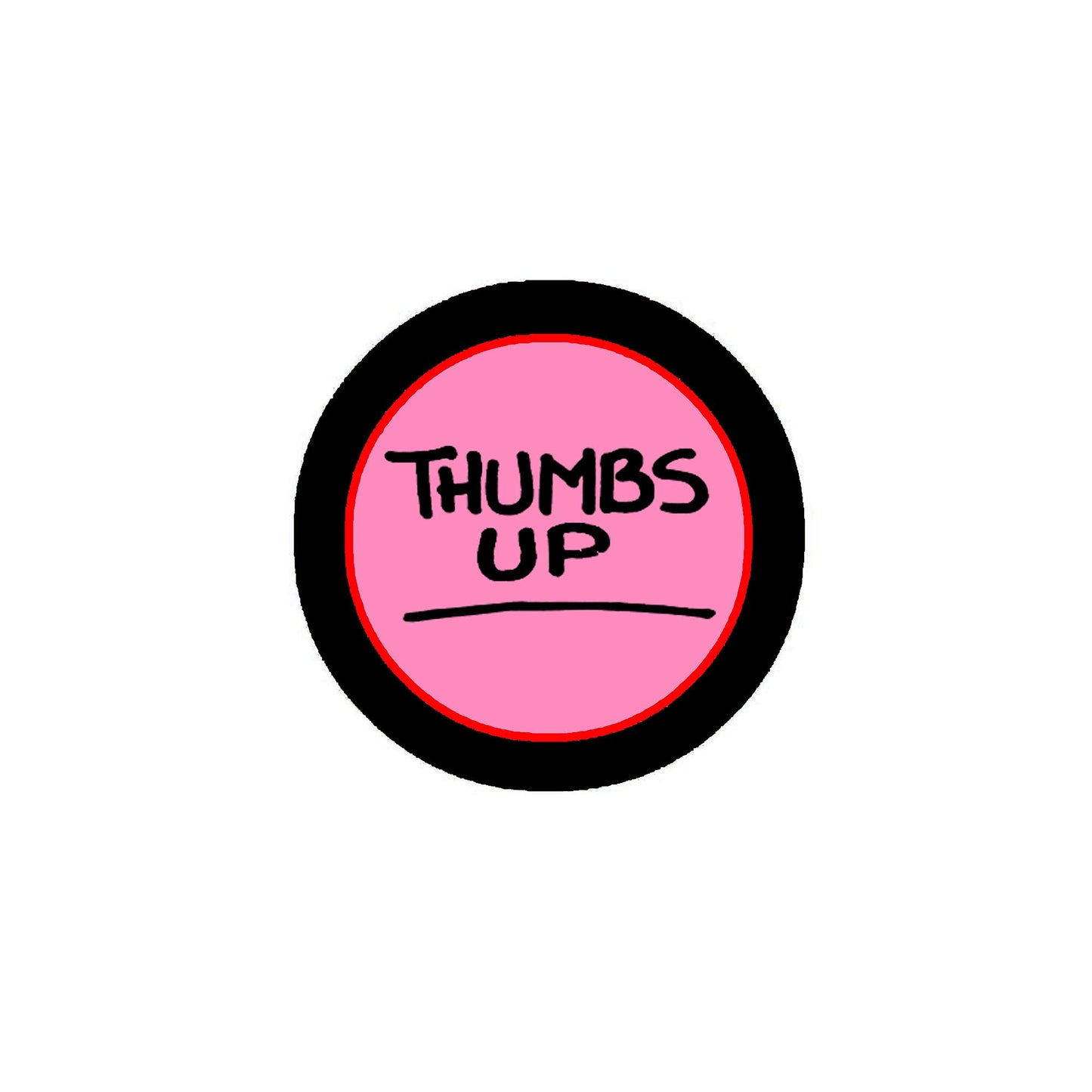 Thumbs Up Pinback 2.25-inch Colorful Default Title