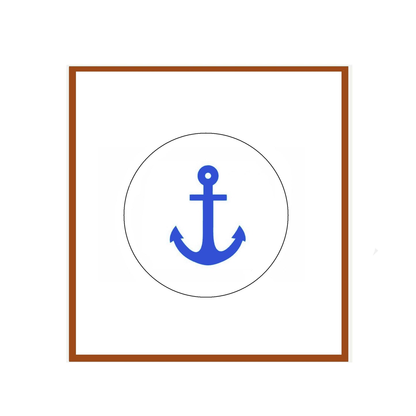 Anchor Symbol Badge Reels Cute Felt Retractable Badge Reels 1.45-inch