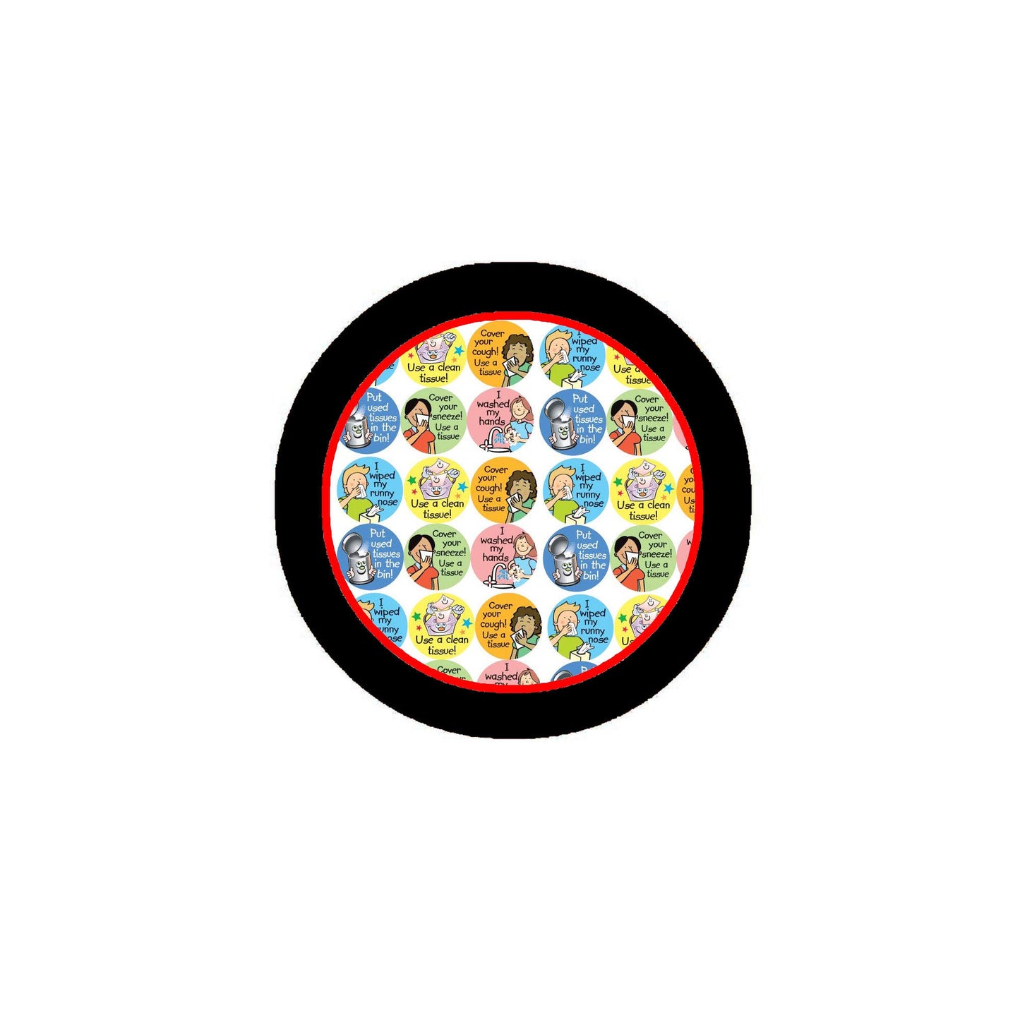 24 Pcs Hygienic School Lesson Camp 1.25" Pinback Button Pin
