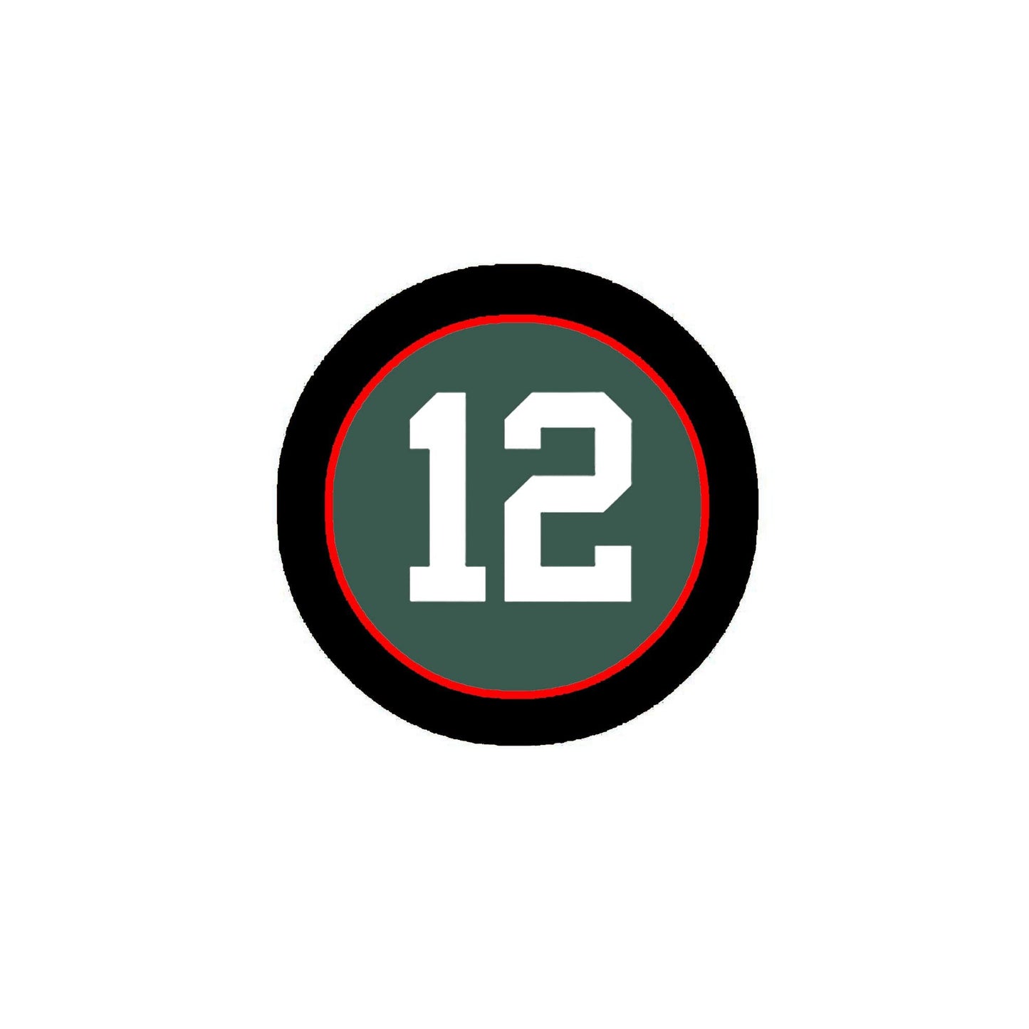 #12 Number 12 Pinback 2.25"