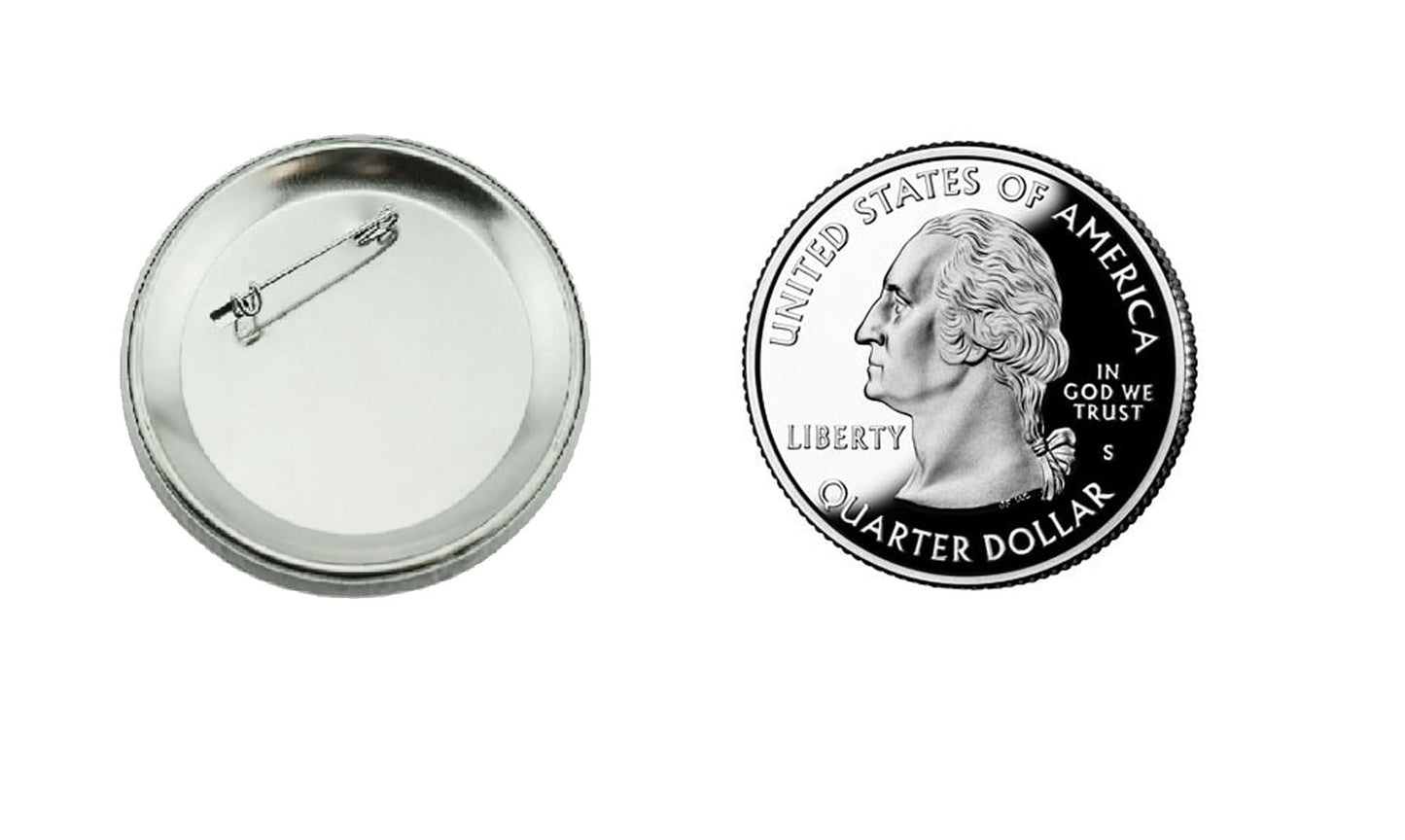 Caleb and Sophia SET OF 100 BUTTONS 1.25" jw.org pins & jehovah witness