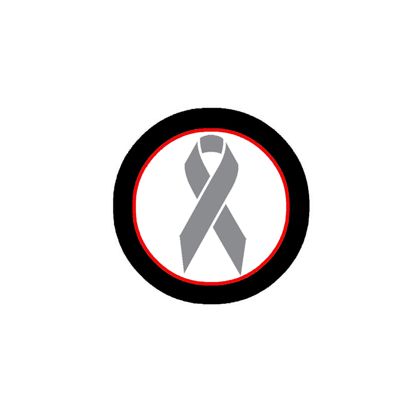 10 Pcs Gray Ribbon Pinback Badge 1.25" Diabetes/Brain Cancer/Asthma/Parkinson's