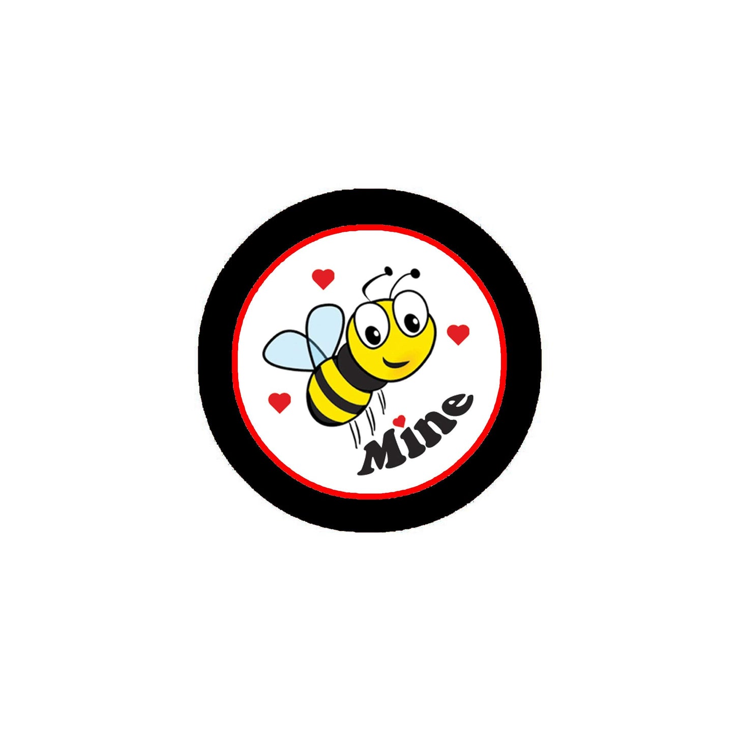 Be Mine 2.25-inch Pinback Valentine Love Default Title