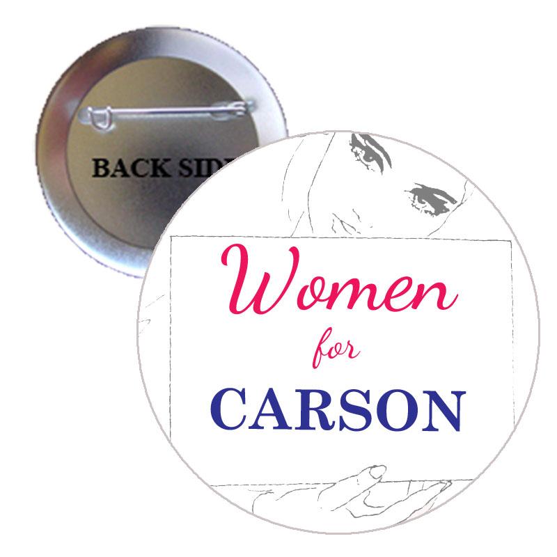 Women for Carson Pinback 2.25"