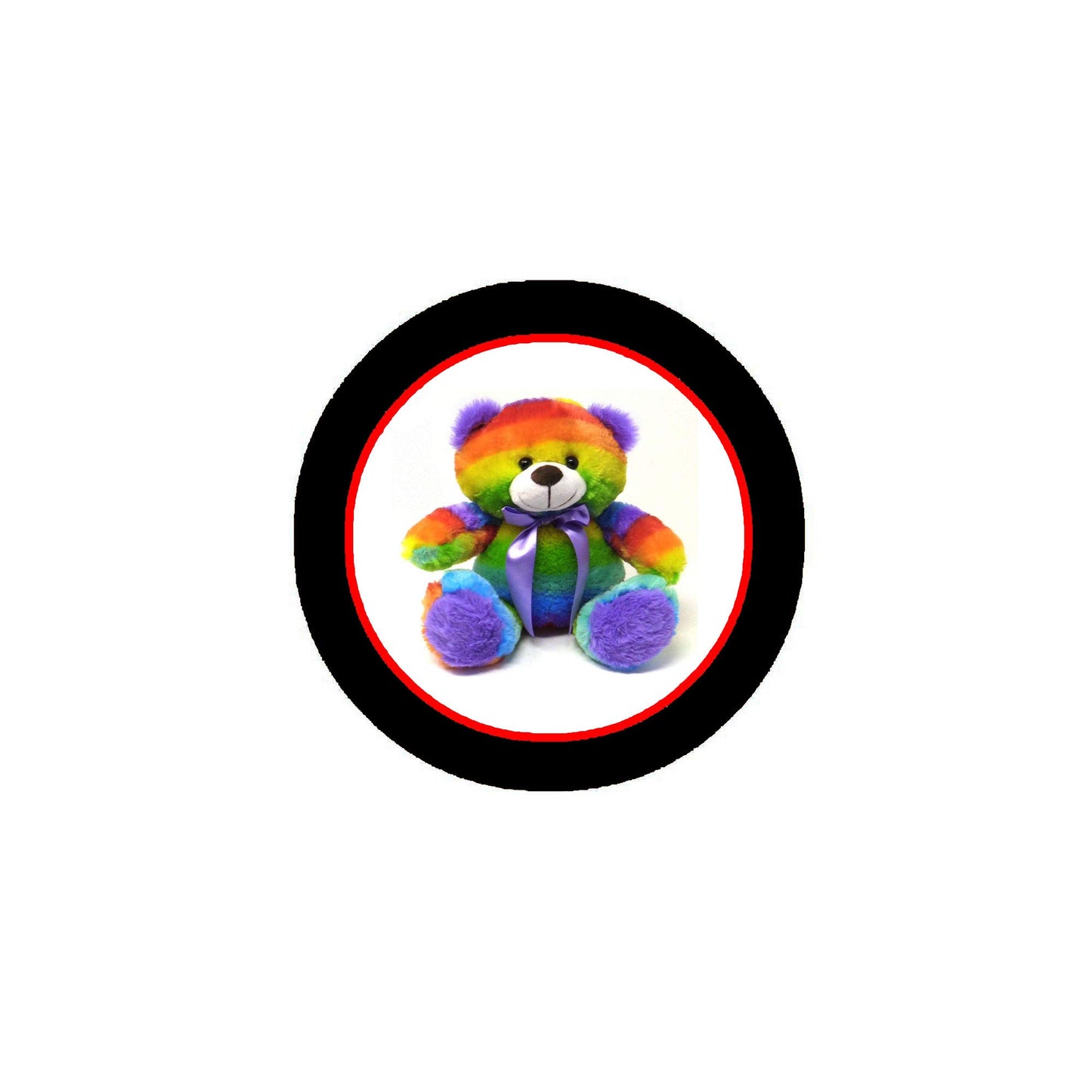 Rainbow Stuffed Little Children Cartoon Characters Set 12 Pcs Set Pinback 1.25-inch Default Title