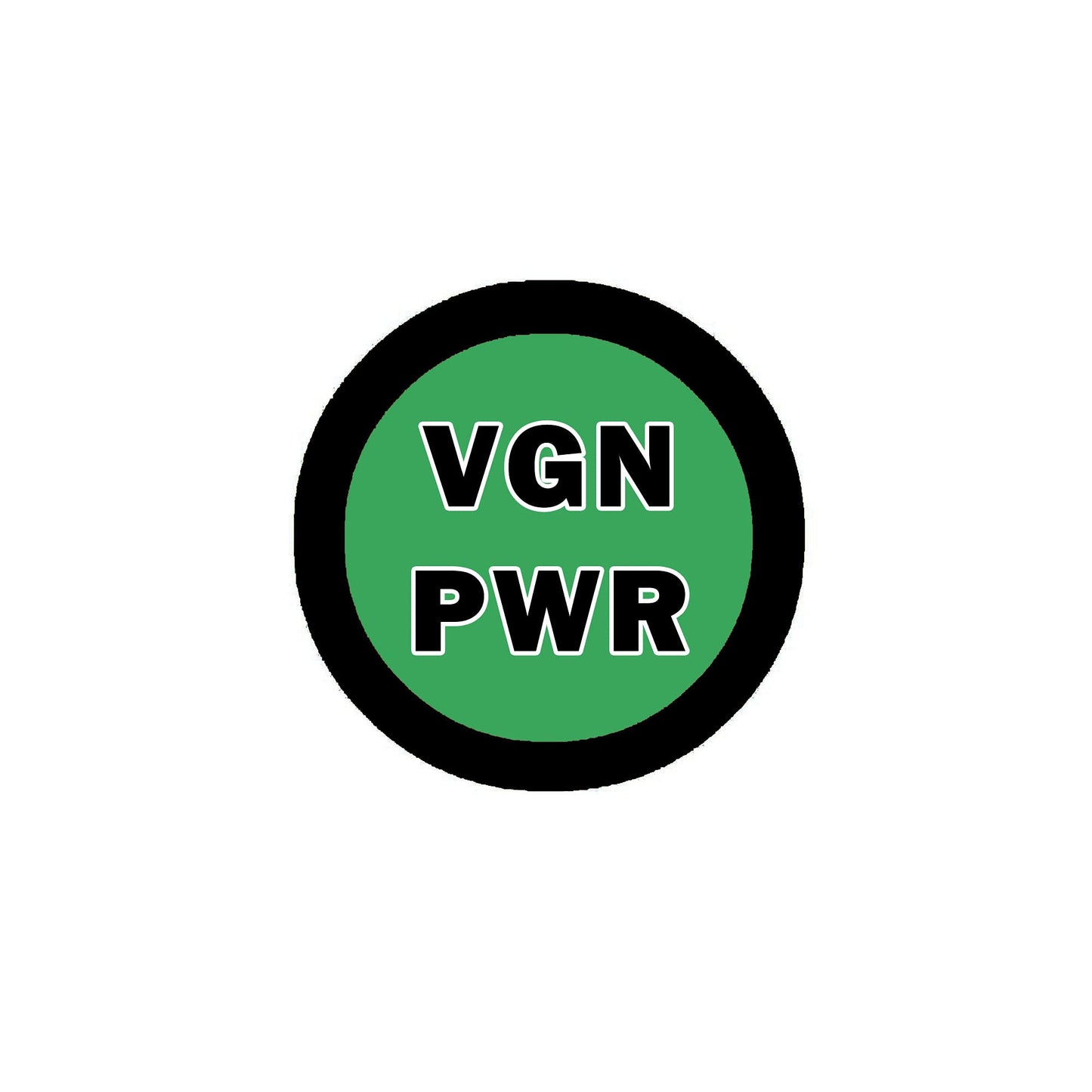 VGN PWR Vegan 2.25" Pinback or Jackets, Backpacks, etc.