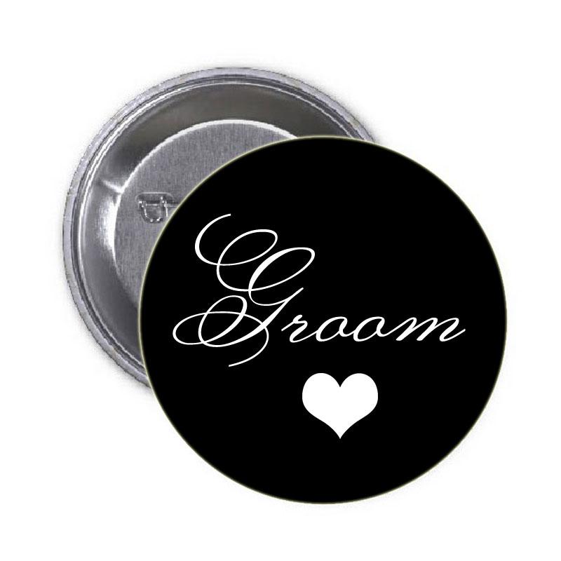 Pinback du marié 1,25"
