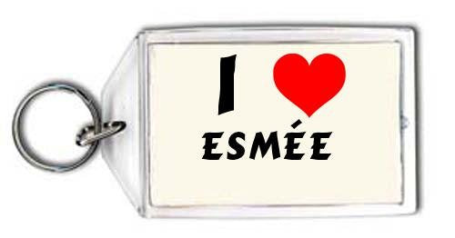 Printing Hound I Love Esmée Personalized Keychain (First Name Surname Nickname) Default Title