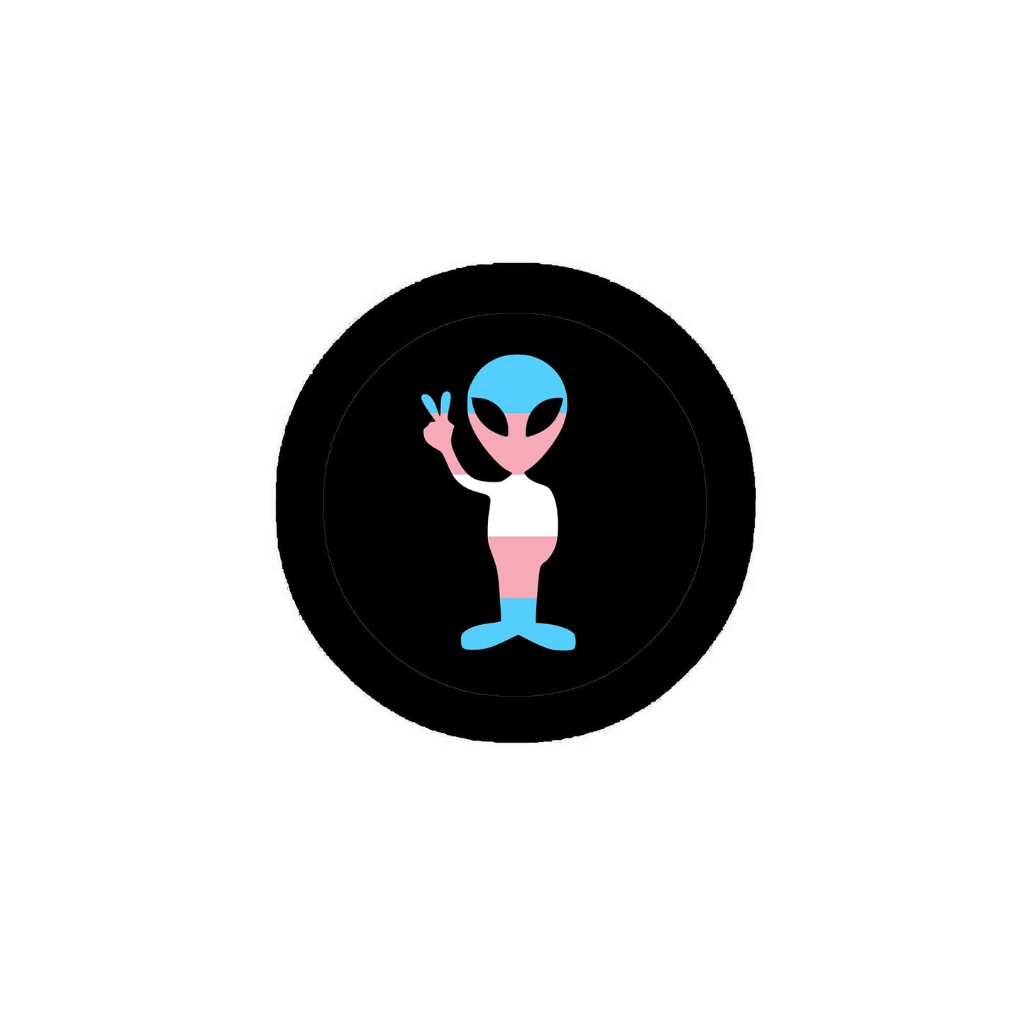 Transgender People Exist 2.25" Pinback for Jackets, Backpacks, etc. Badge
