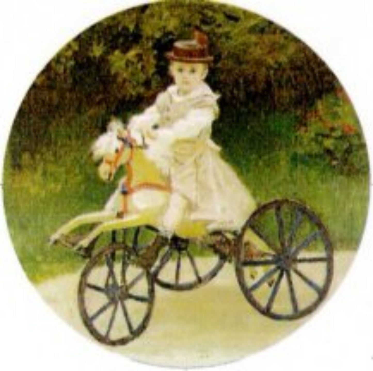 Jean Monet on His Hobby Horse Pinback 2.25-inch Default Title