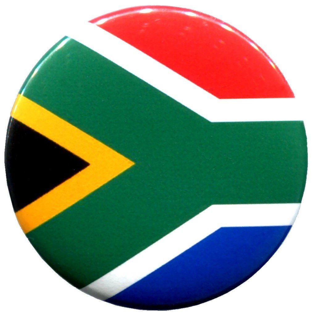 100x South Africa Flag Pinback 2.25-inch Default Title