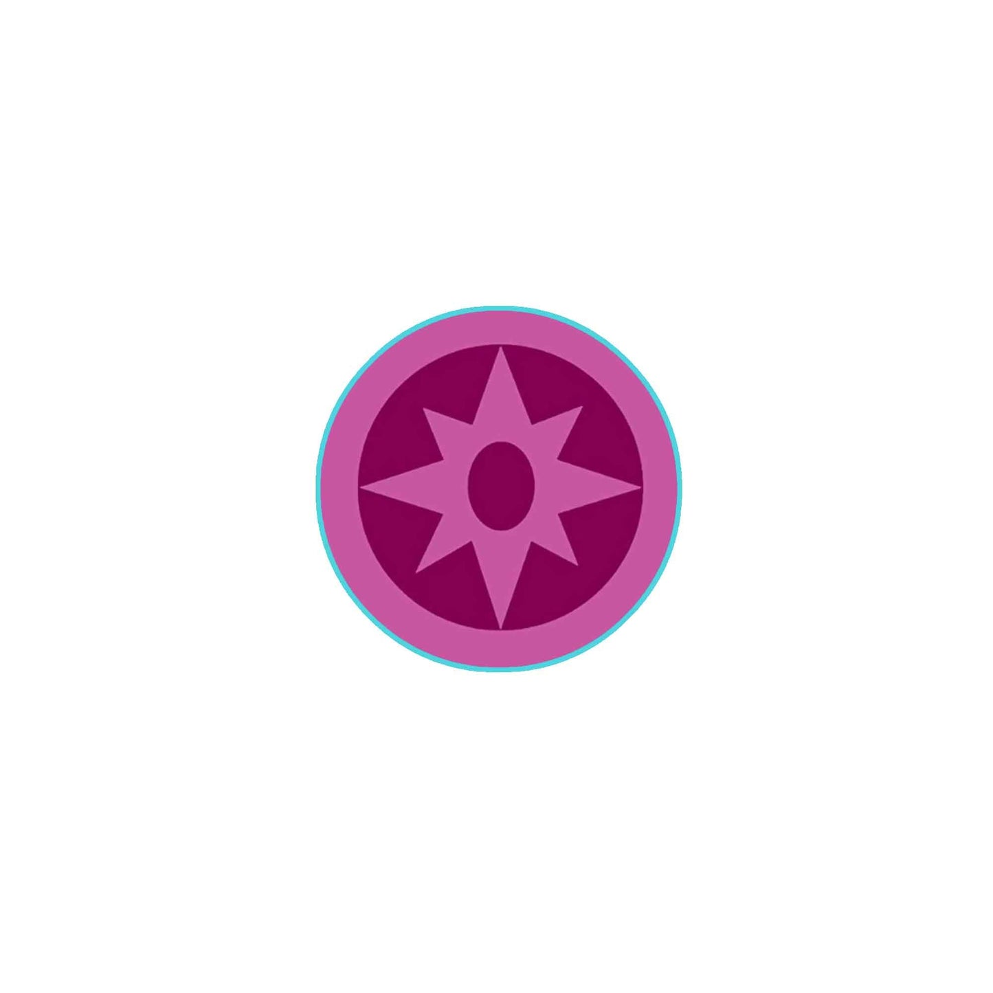Pink Purple Star 1.25-inch Pinback Default Title