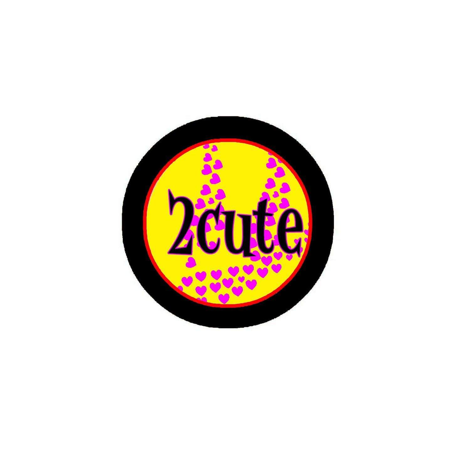 2 Cute Pinback 2.25" To Cute