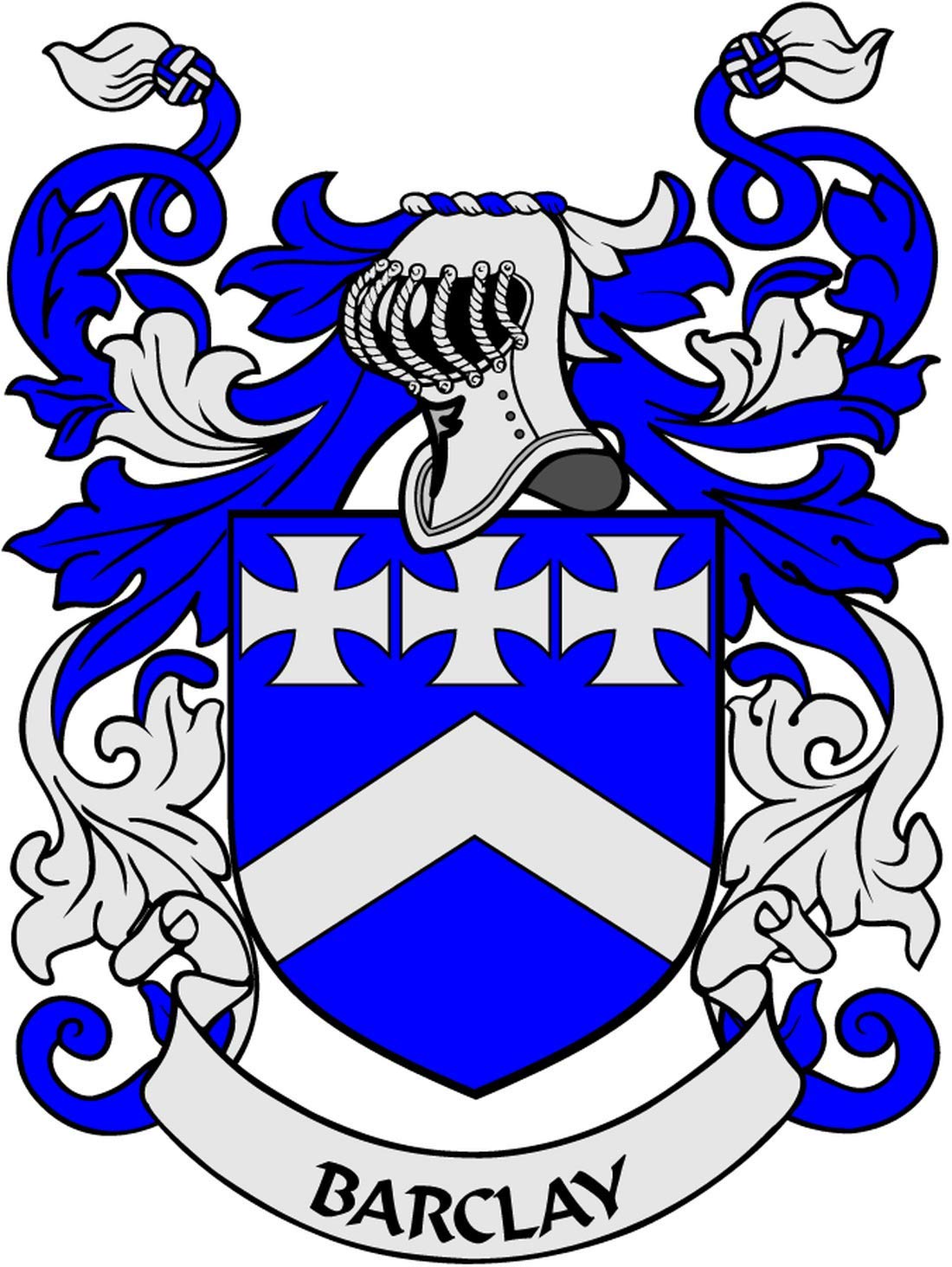 Barclay 2 Family Crest 3" Coat of Arms Fridge Round Magnet