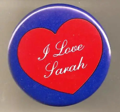5 Pcs I Love Sarah Pinback 1.25-inch Default Title