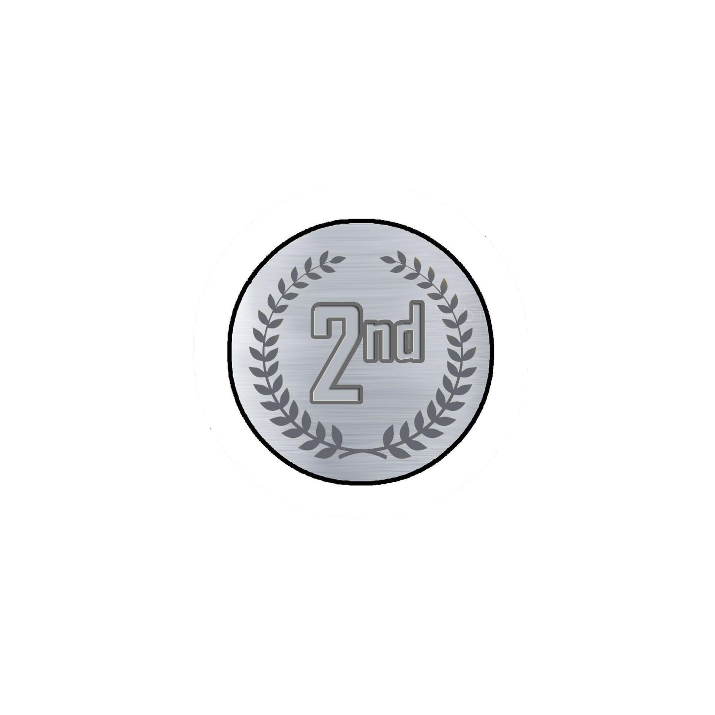 2nd Place Competition Contest Pinback 2.25" Sports First