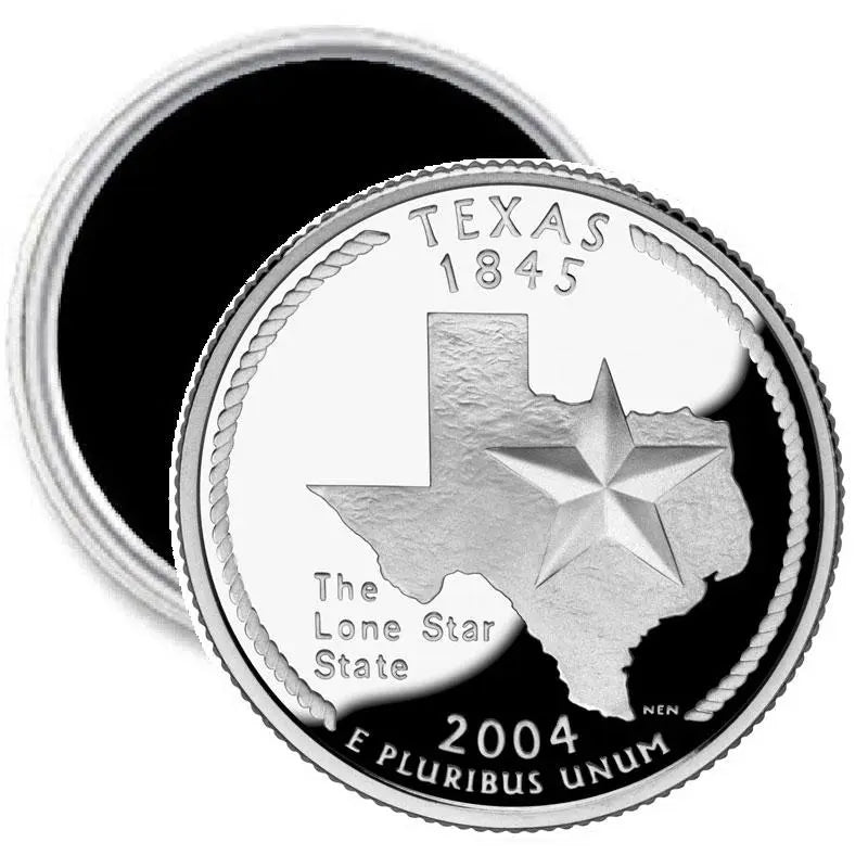 Texas State Quarter Mint Image Magnet 2.25-inch