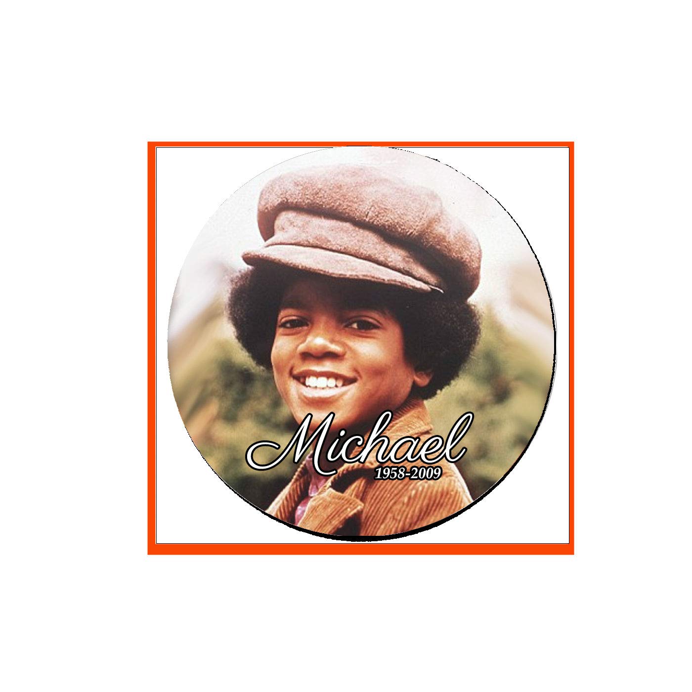 Michael 1958-2009 Pinback Badge 2.25-inch v14 Default Title