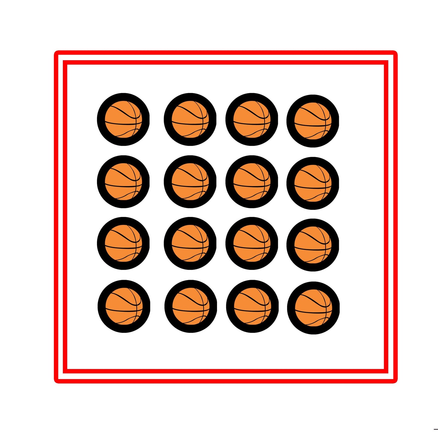 12 Pcs Basketball Sports Balls Pinbacks for Jackets, Backpacks, etc. 1.25" diameter