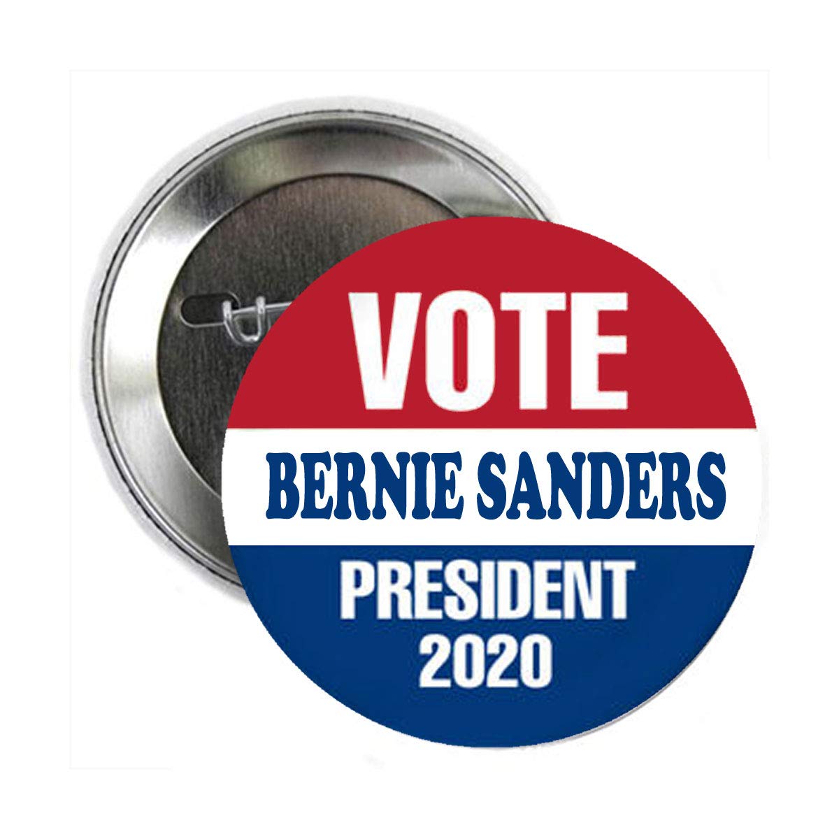 Bernie Sanders for President 2020 Pinback Badge 2.25" for Jackets, Backpacks, Pic