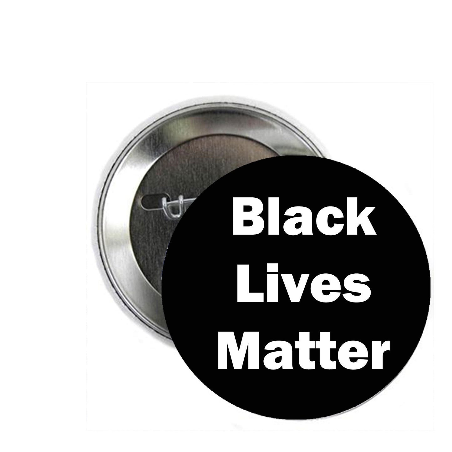 Black Lives Matter 1.25" Pinback Button Pin - Pride Awareness Human Rights