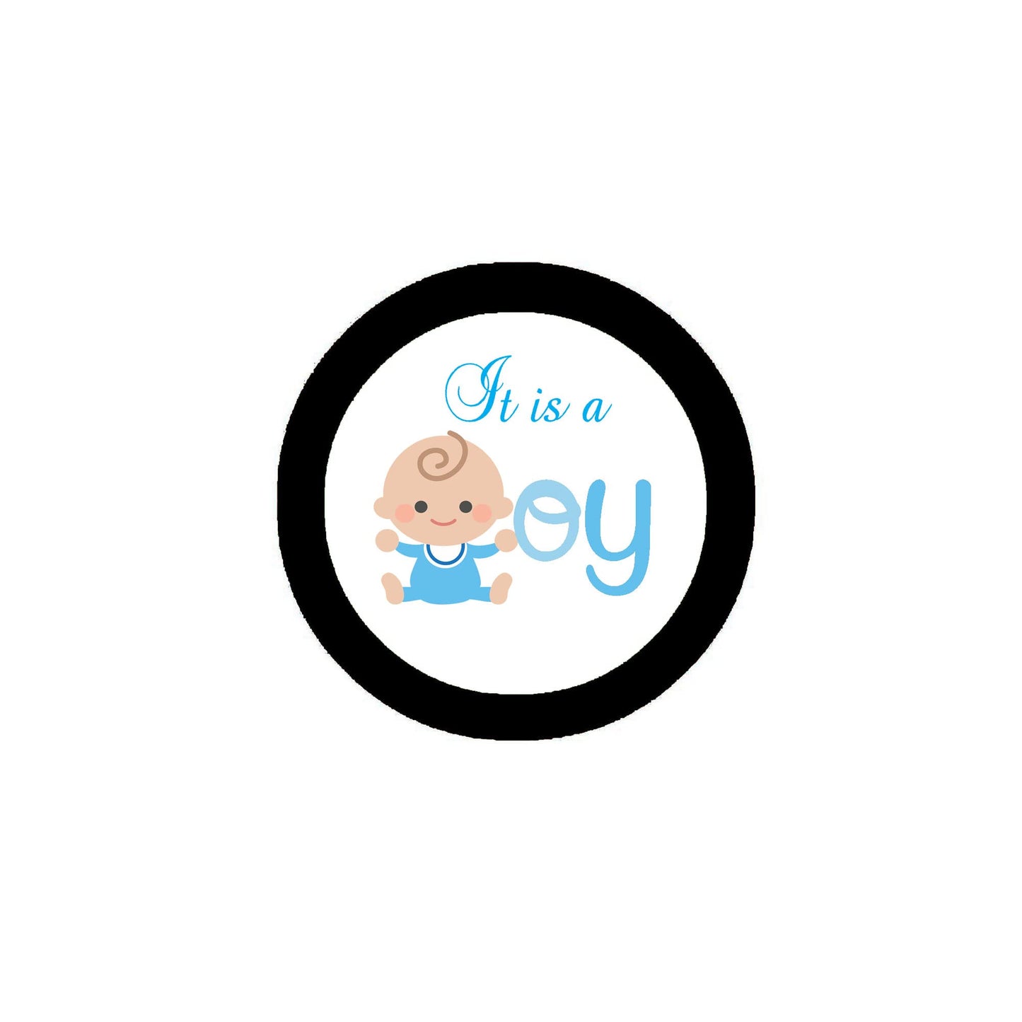 It's A Boy Button Family pin pinback 2.25-inch New Baby Newborn Infant Son Default Title