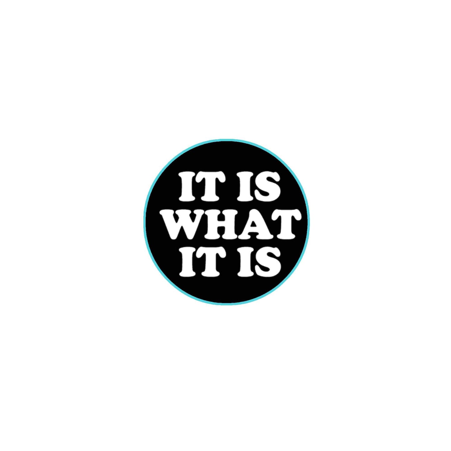 1.25-inch Pinback Badge - Black - Modern - Unisex Default Title