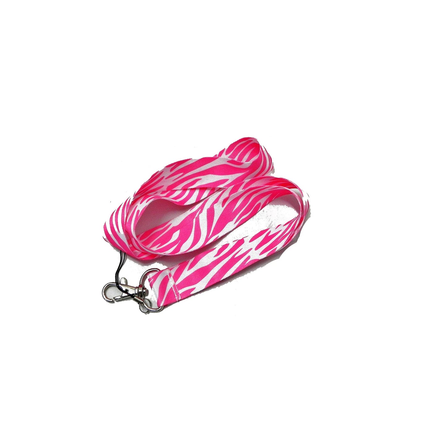Zebra Pink Beautiful Themed Lanyard Keychains or ID Badge Holder Default Title