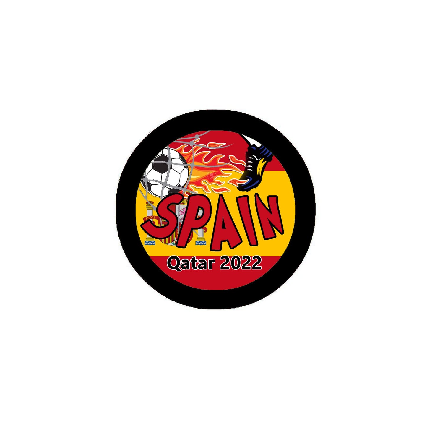 12 Pcs Set Spain Football Soccer 2.25-inch Pinback 2022 2.25-inch Pinback Default Title