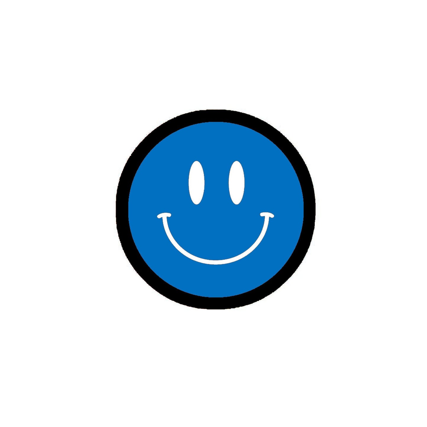 24 Pcs Emoticons Funny Smiles 1.25" Pinback for Jackets, Backpack Blue