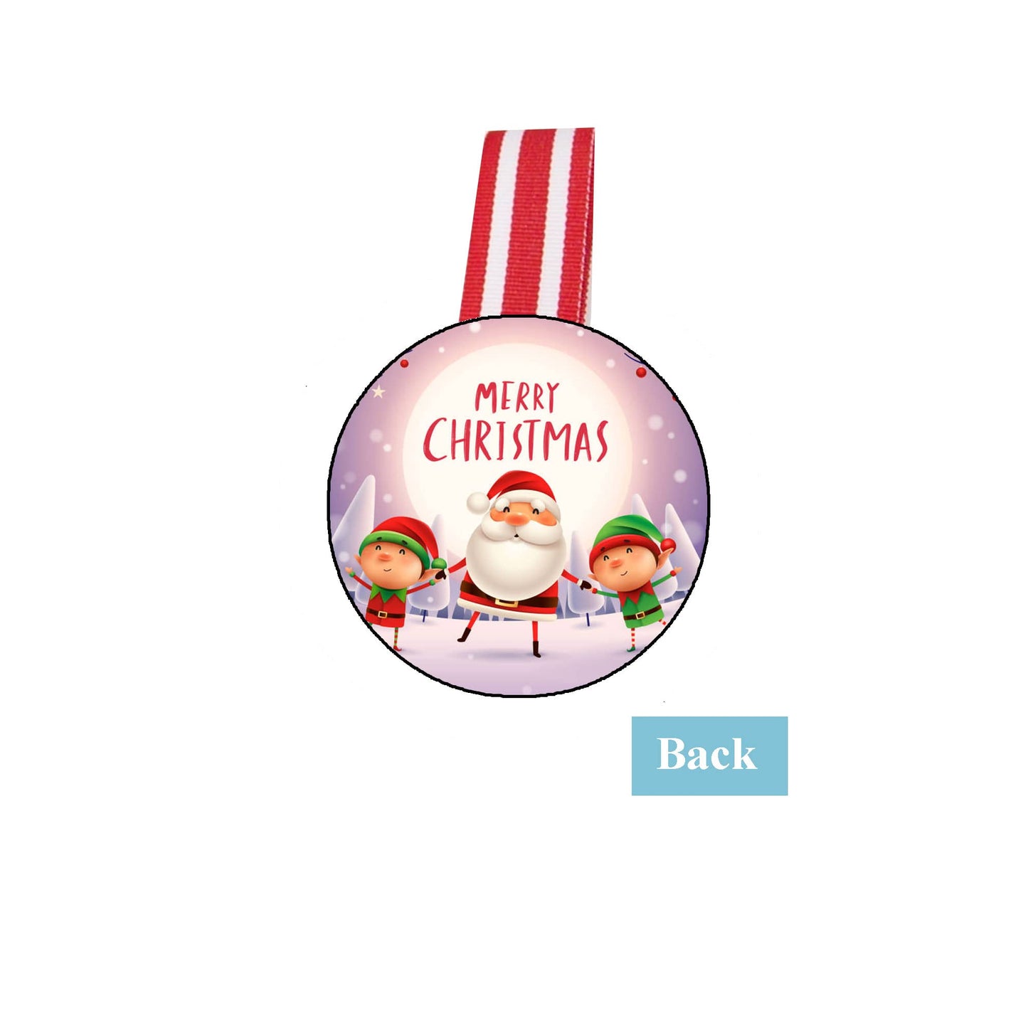 12 Pcs Personalized Christmas ornament 2 sides printing (email us your picture) 2021 Holidays ~ 2.25"