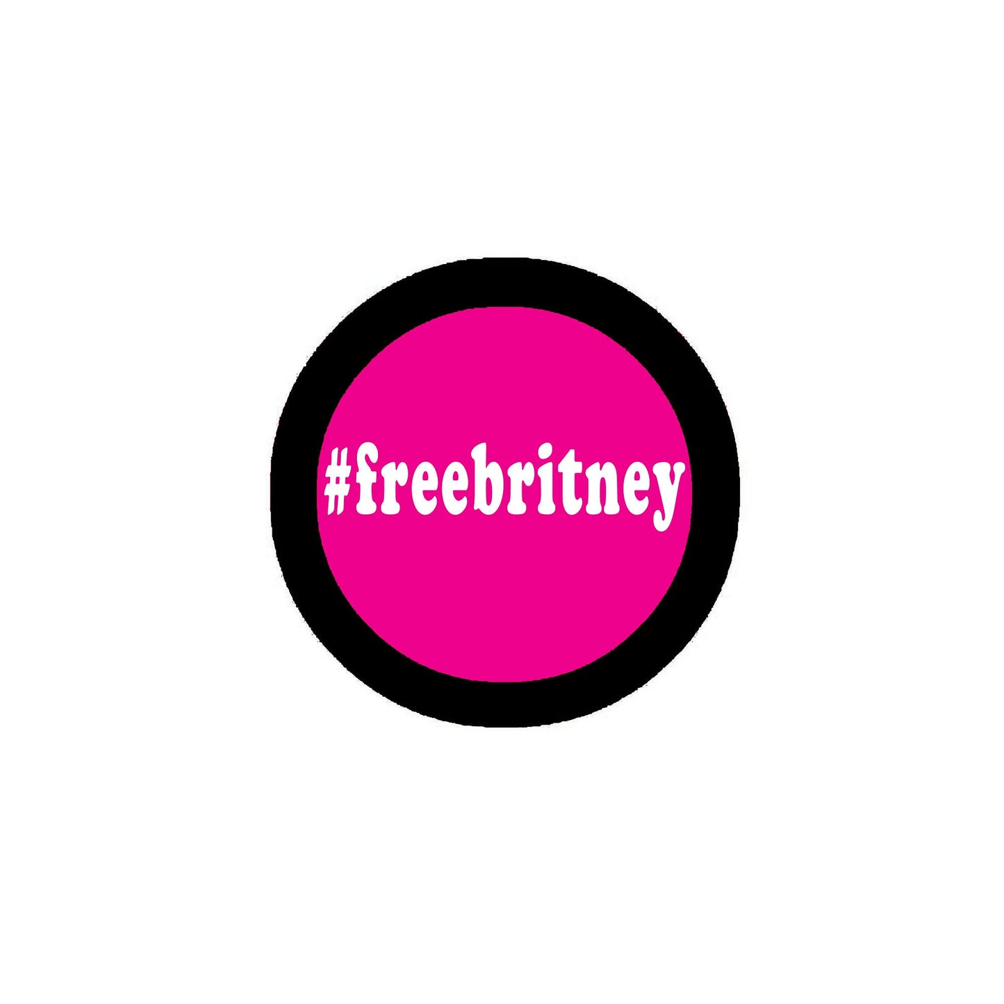 Hashtag freebritney Pinback 2.25-inch Badge Default Title