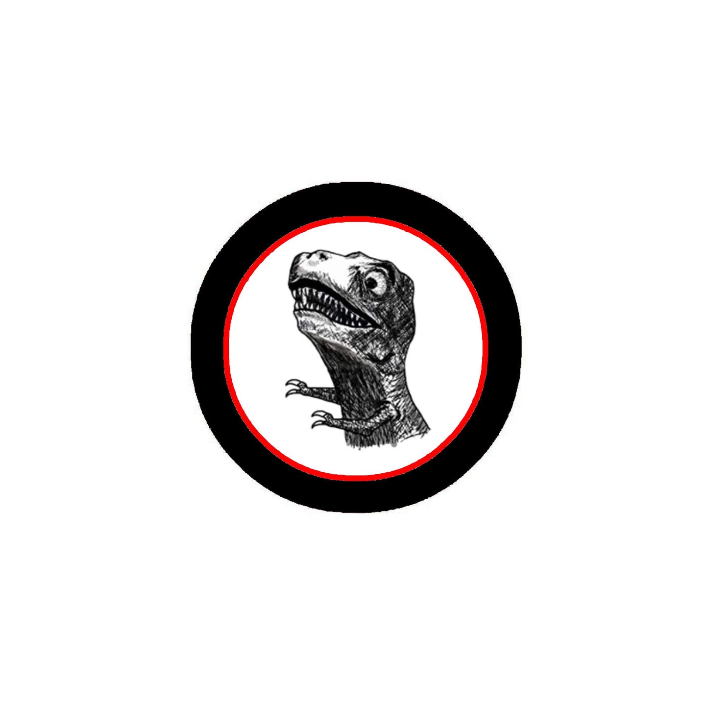 T-Rex Rage Meme 1.25" Pinback Button Badge/Pin Jackets, Backpacks, etc.