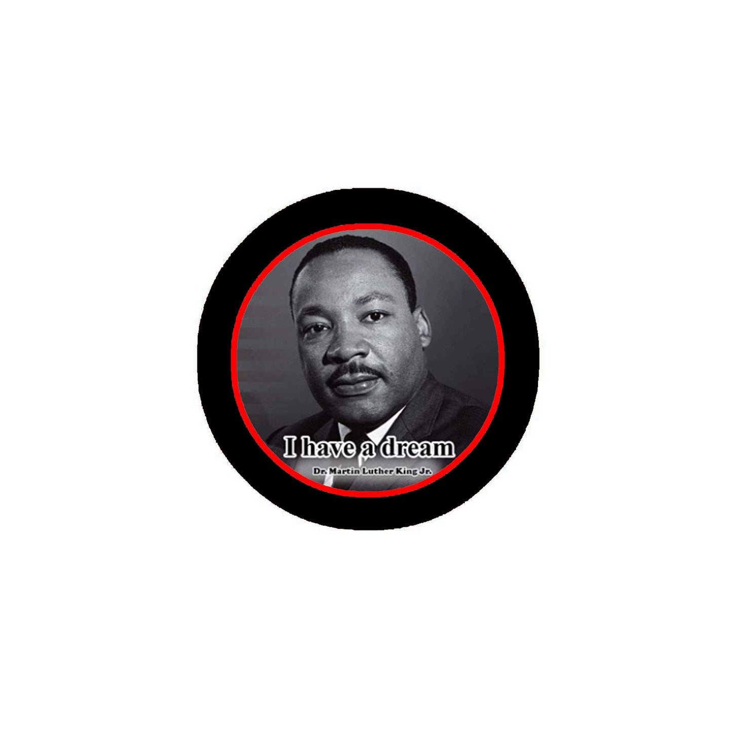 Dr. Martin Luther King Jr Pinback Badge 2.25-inch Default Title
