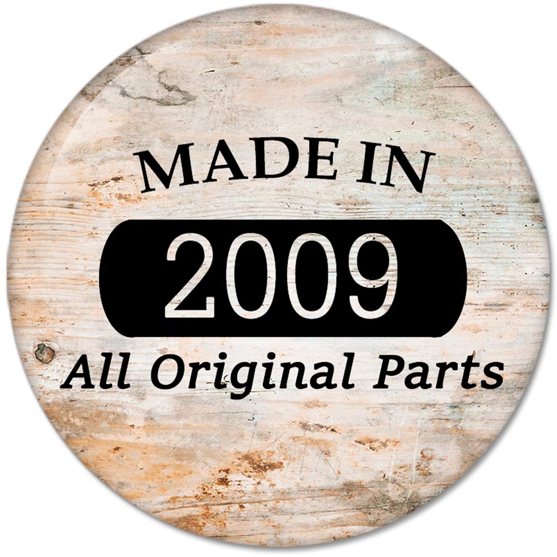 10th Birthday Gifts Made IN 2009 All Original Parts Pinback Button Badges (58mm), NEW