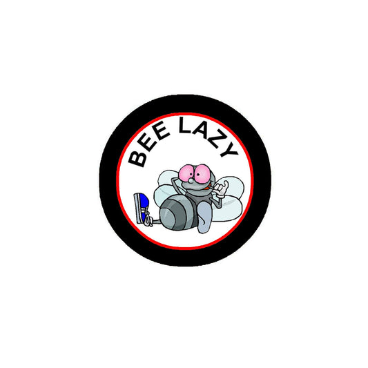 Bee Lazy Pinback Button Pin 1.25"