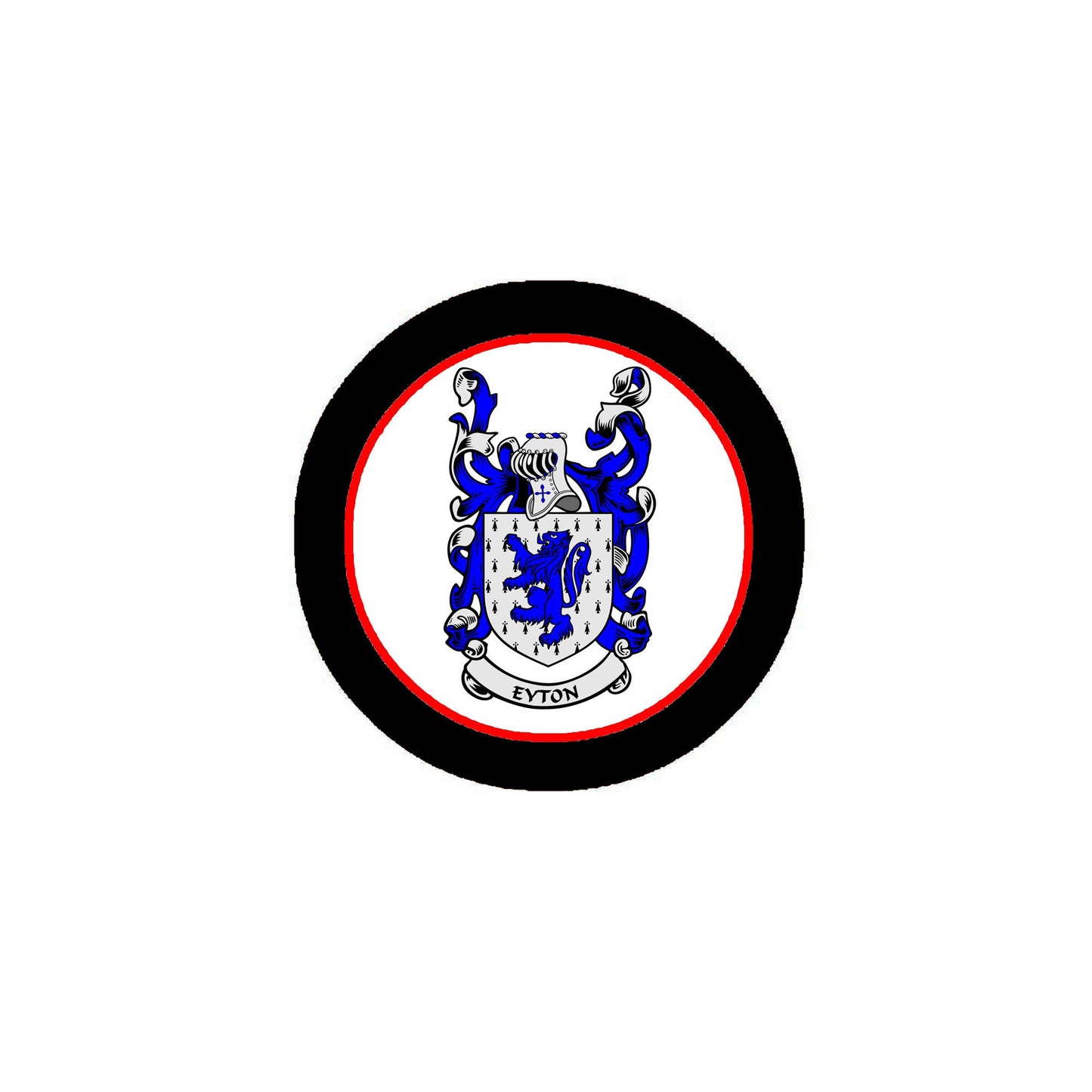 Eyton Family Crest 3-inch Coat of Arms Fridge Round Magnet Default Title