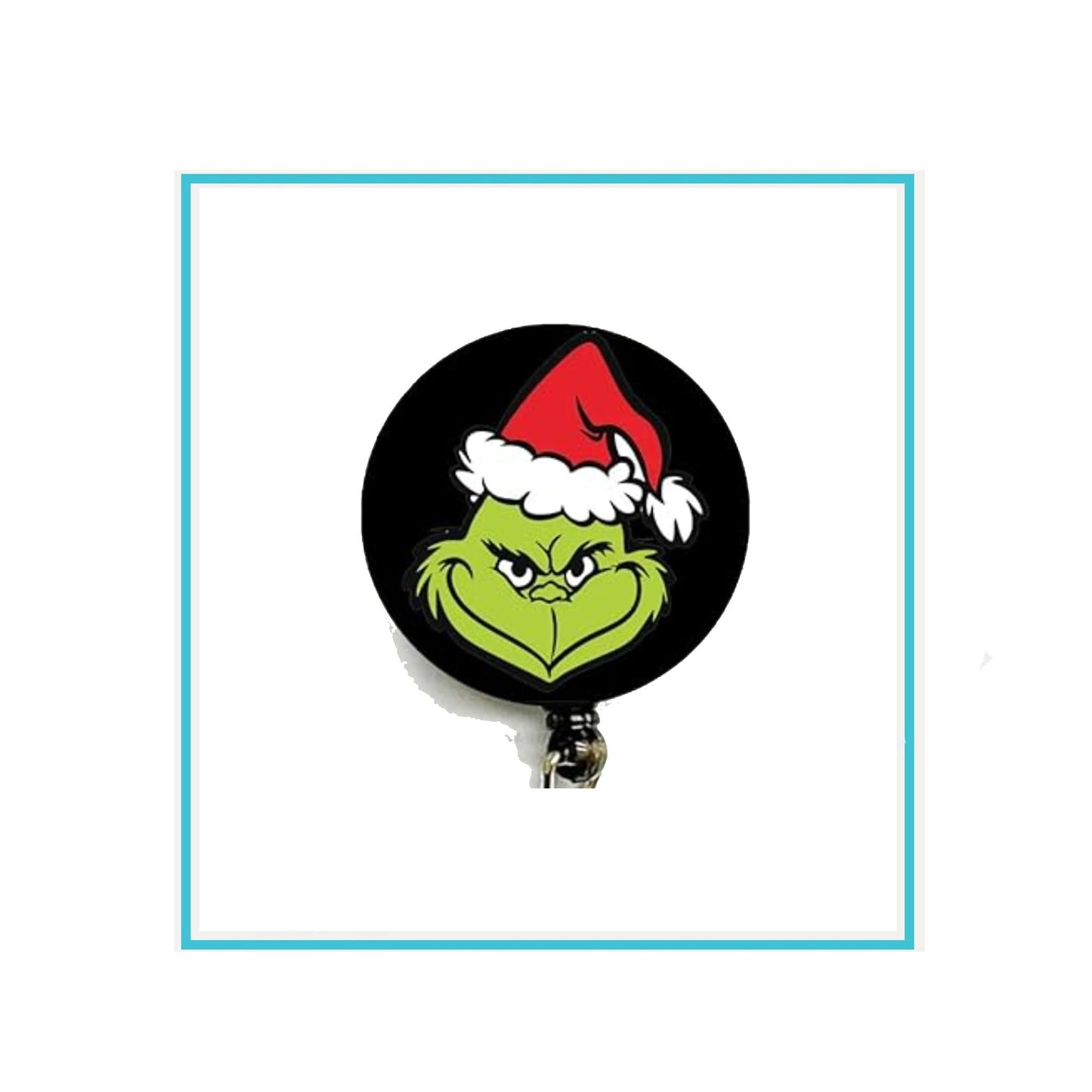Anti Christmas Symbol Badge Reels Cute Felt Retractable Badge Reels Themed Badge Holders Gift for Nurses Doctors ID Badges Name Cards Lanyards Holidays 1.45"