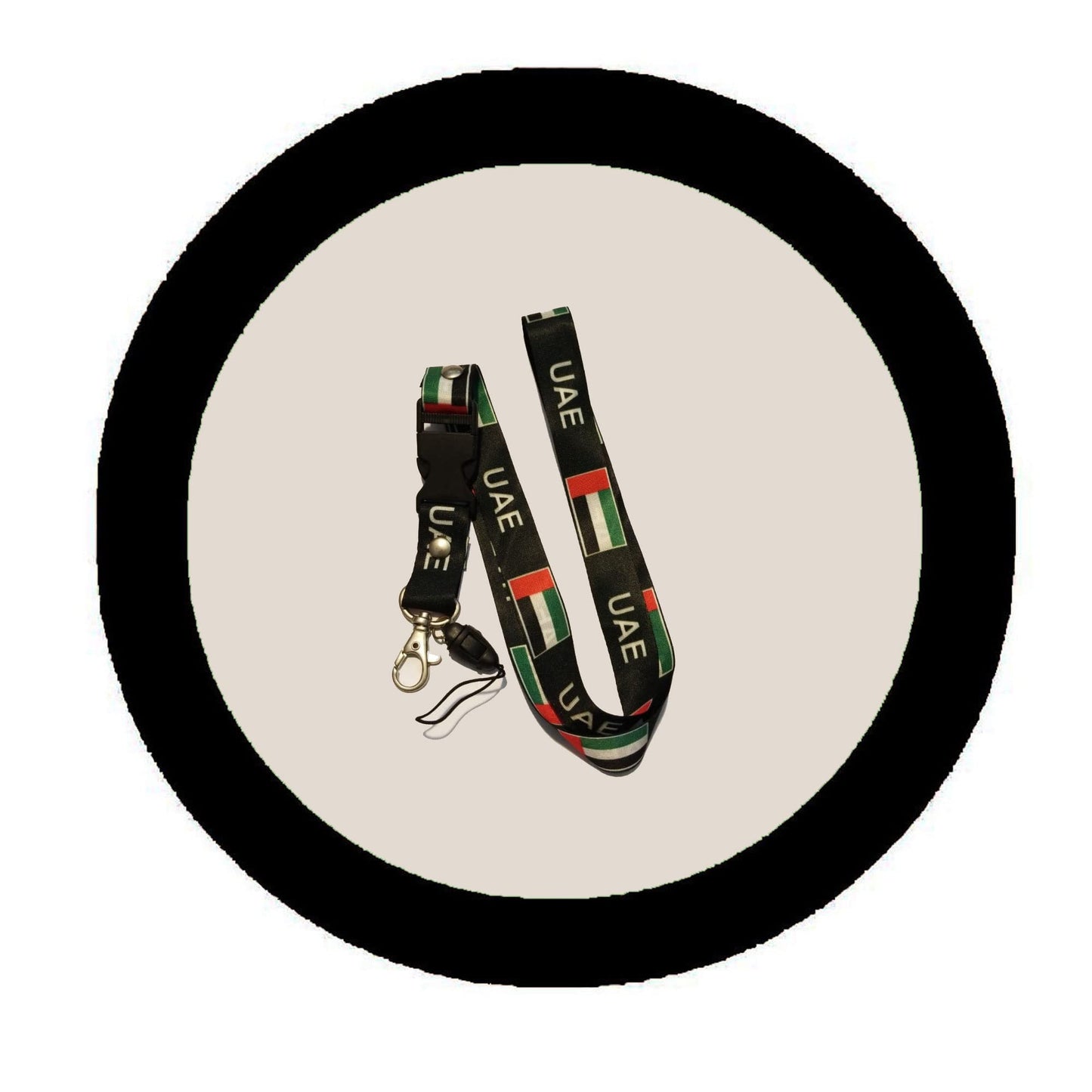 UAE Flag Lanyard Beautiful Themed Lanyard - Hook & Phone String Default Title