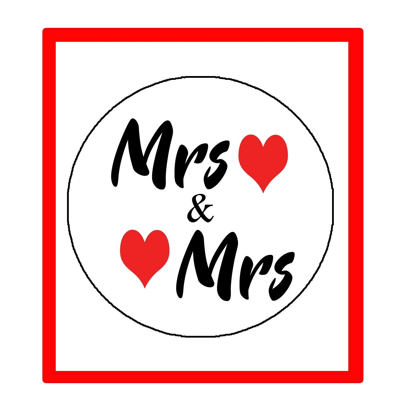 Mrs and Mrs 1.25-inch Pinback Button, backpacks Default Title