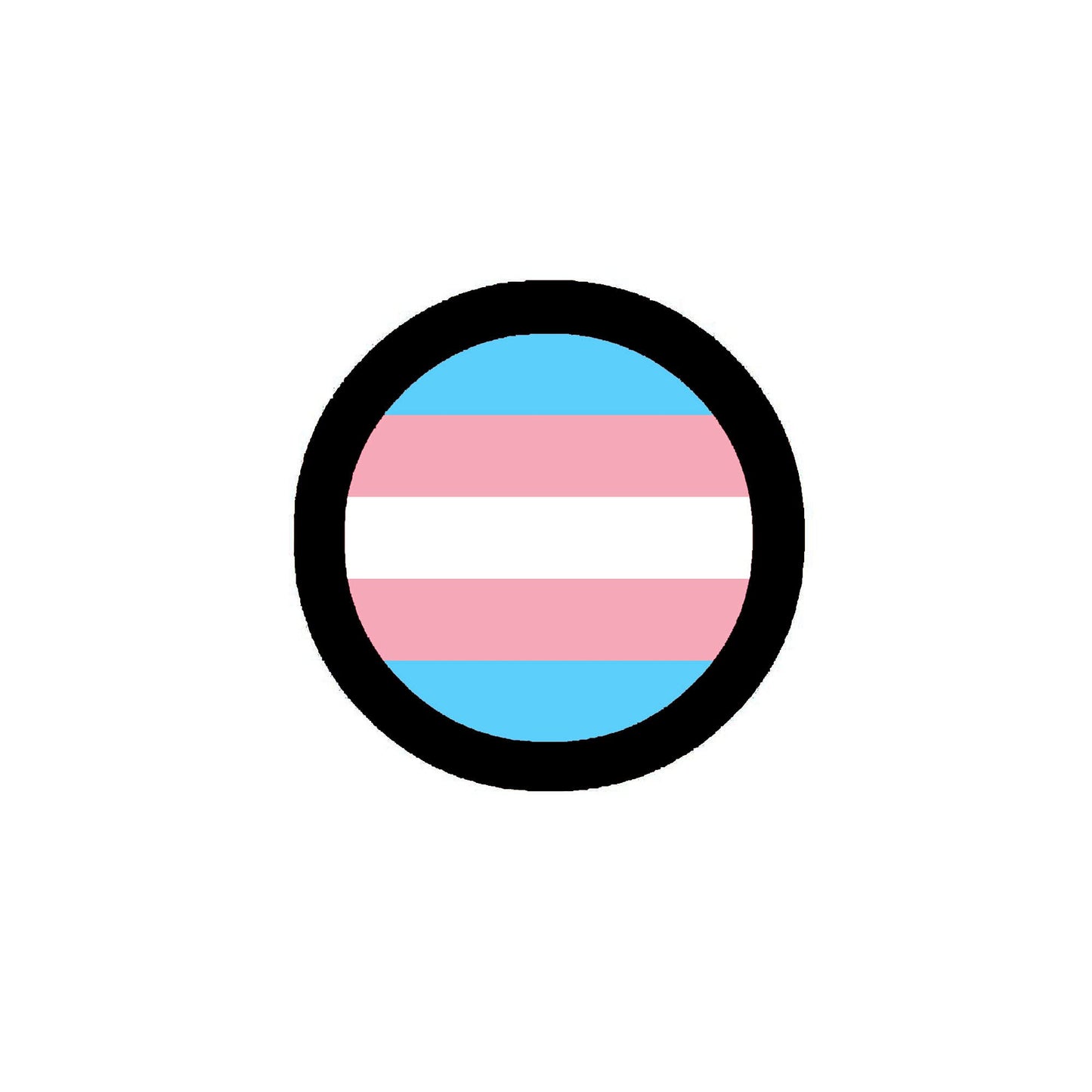 Transgender Pride Flag Badge 2.25" Pinback or Jackets, Backpacks, etc.