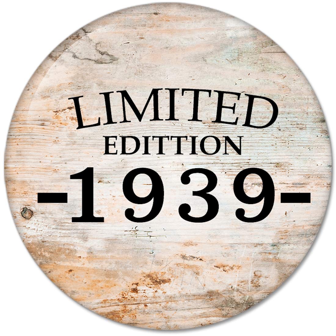 80th Birthday Made 1939 Pinback 2.25-inch Default Title