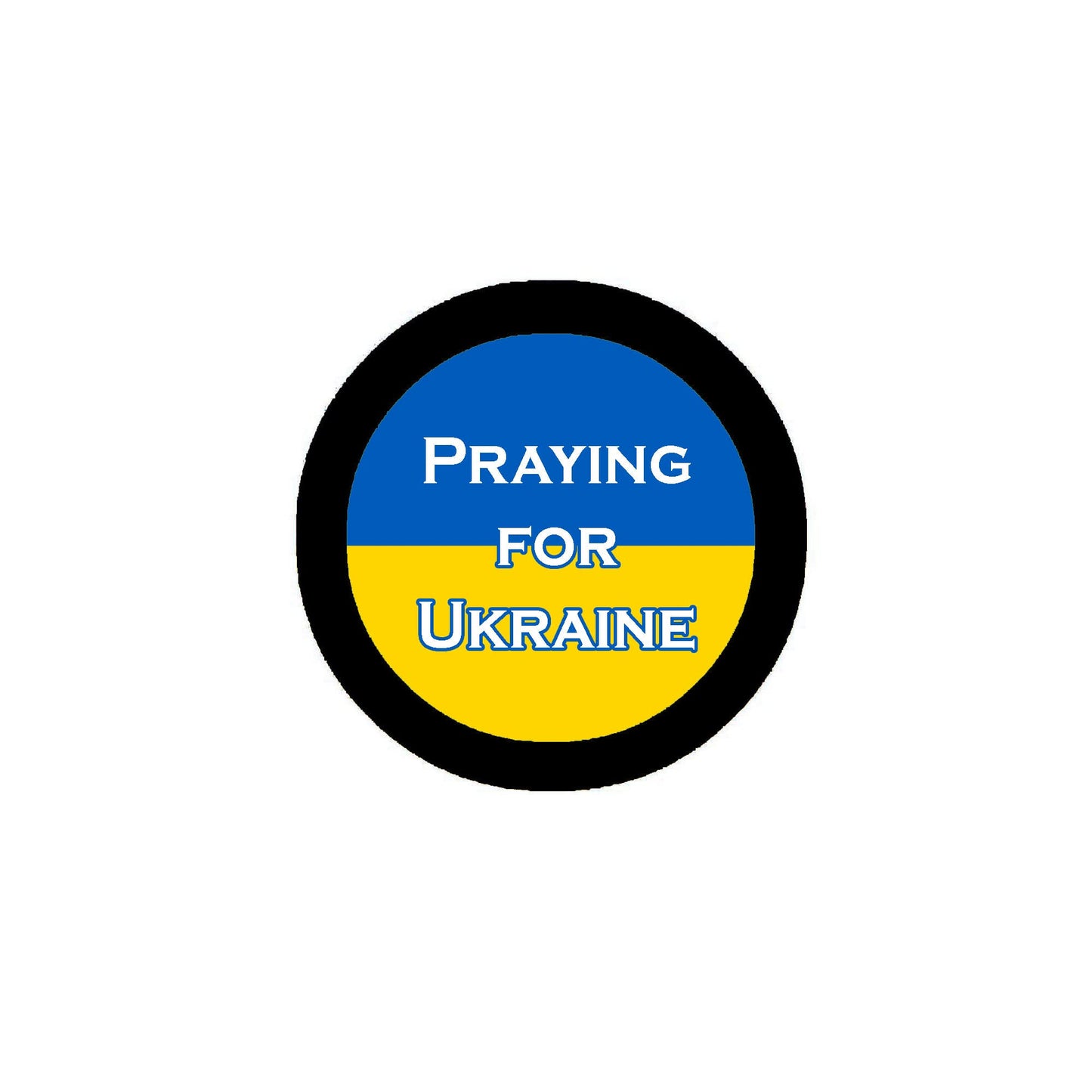 100 Pcs Praying for Ukraine 2.25" Pinback for Jackets, Backpack, hats