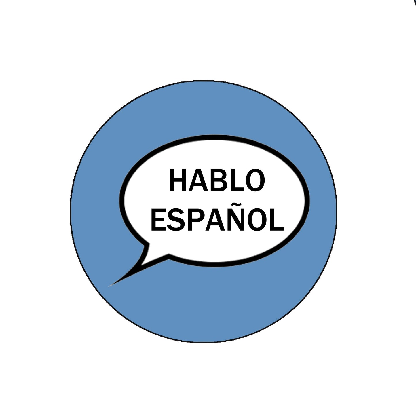 Hablo Español Pinback 2.25-inch Default Title