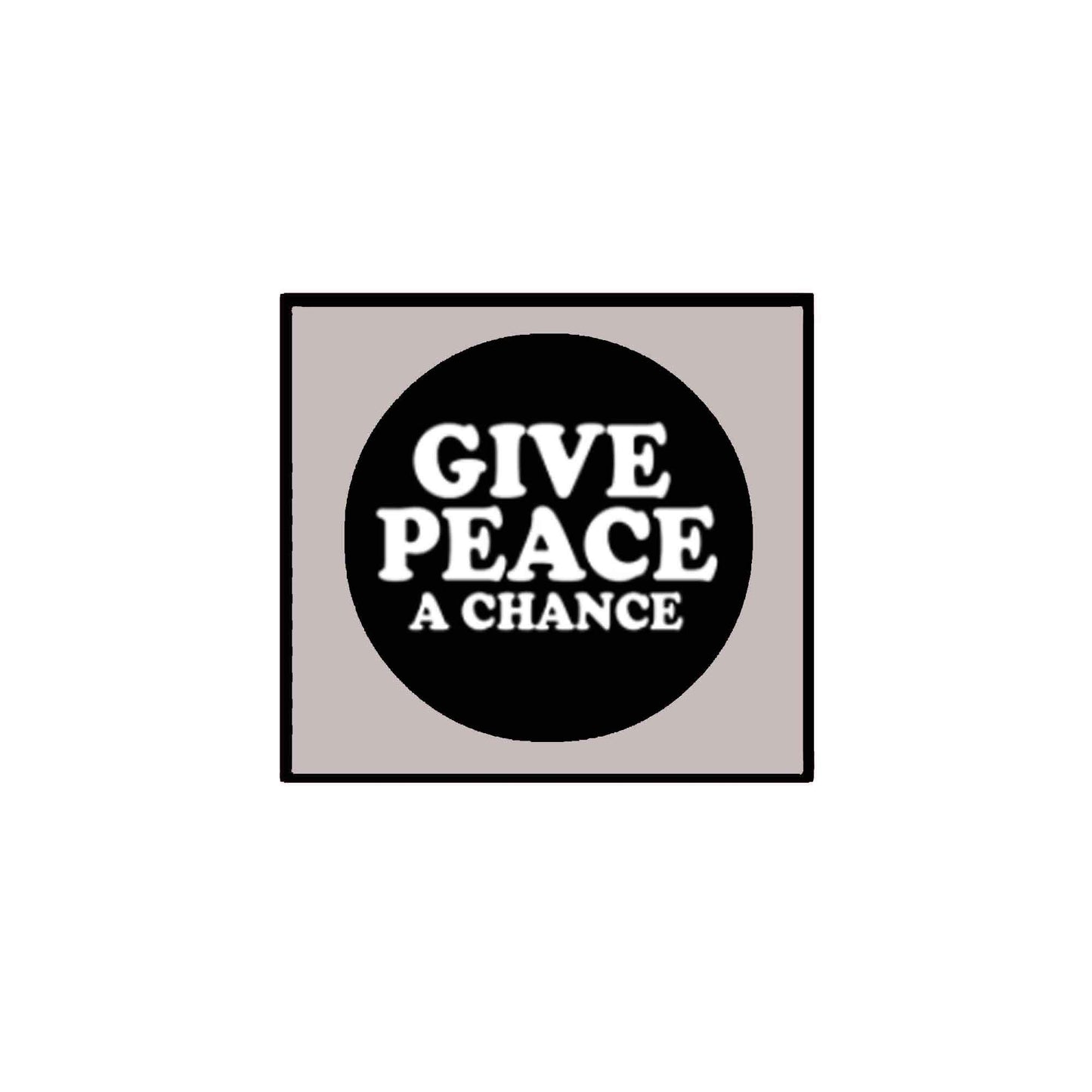 Give Peace a Chance 1.25-inch Pinback Button, backpacks Default Title