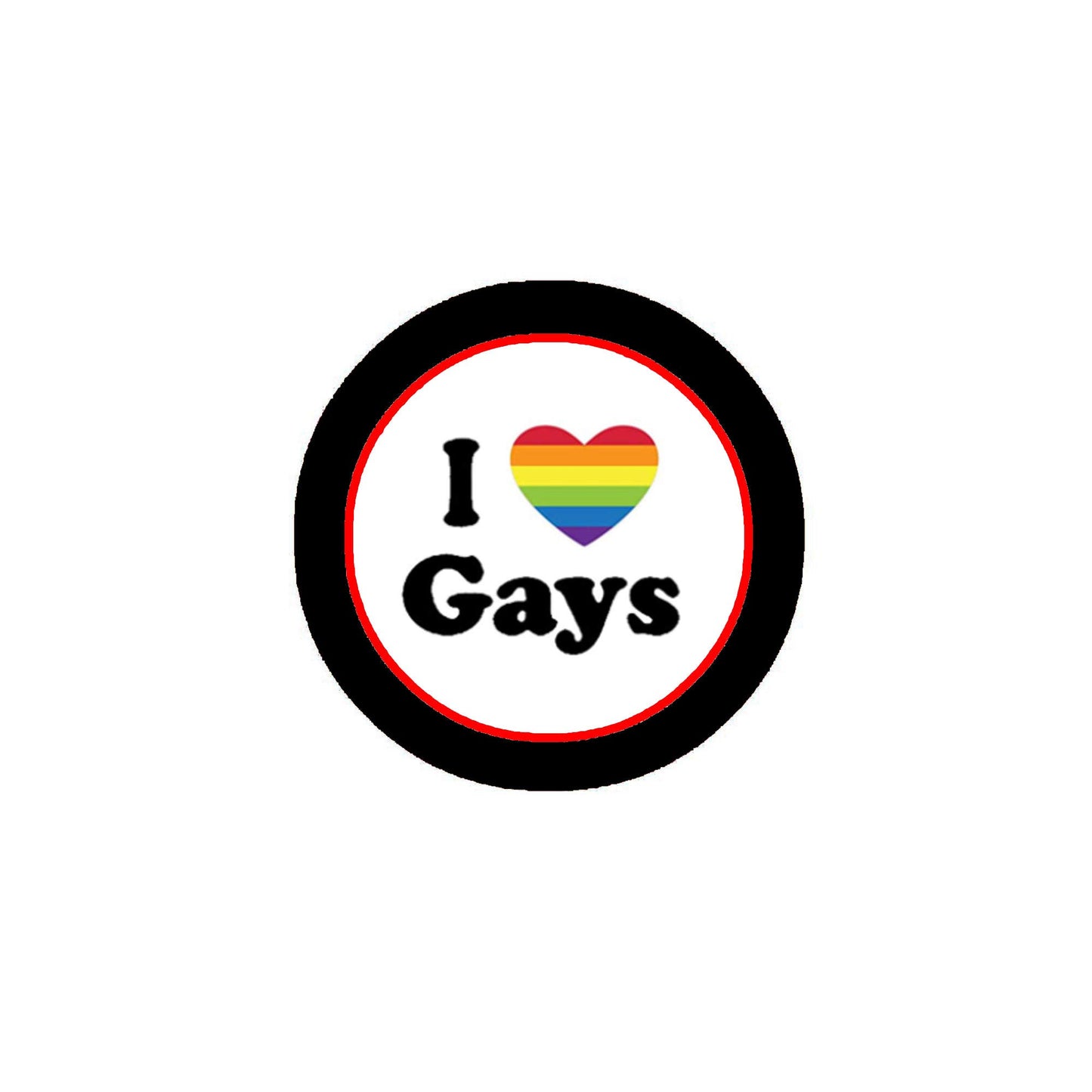 I Love Gays 2.25-inch LGBT Default Title
